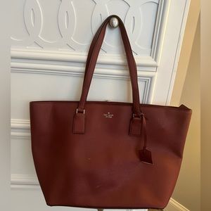 Kate Spade Maroon Tote Bag